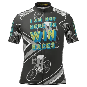 Men's I am Not Here To Win Races Short Sleeve Cycling Jersey