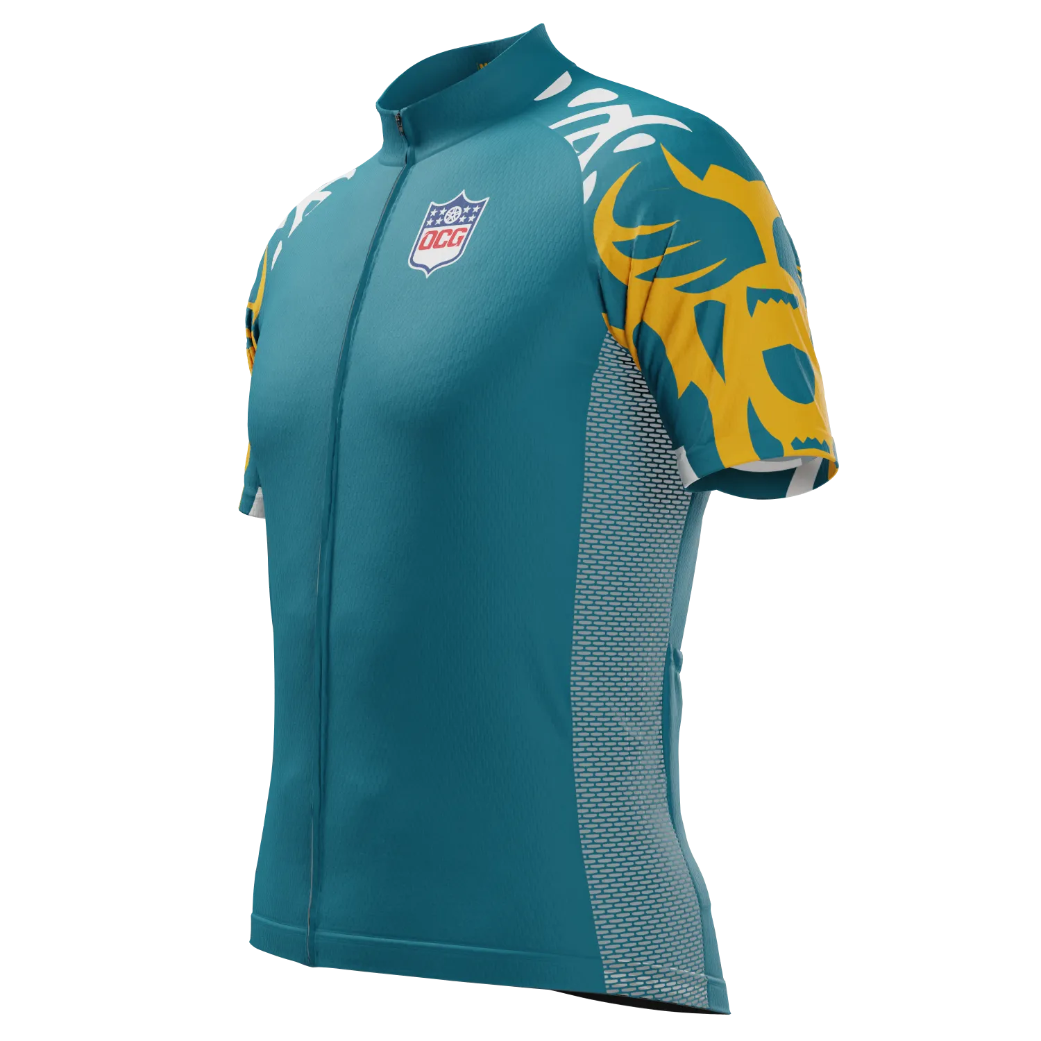 Men's Jacksonville Football Short Sleeve Cycling Jersey