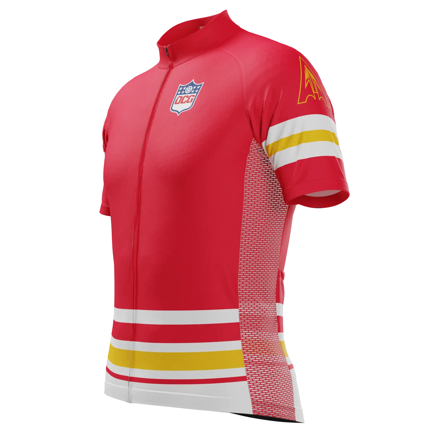 Men's Kansas Football Short Sleeve Cycling Jersey