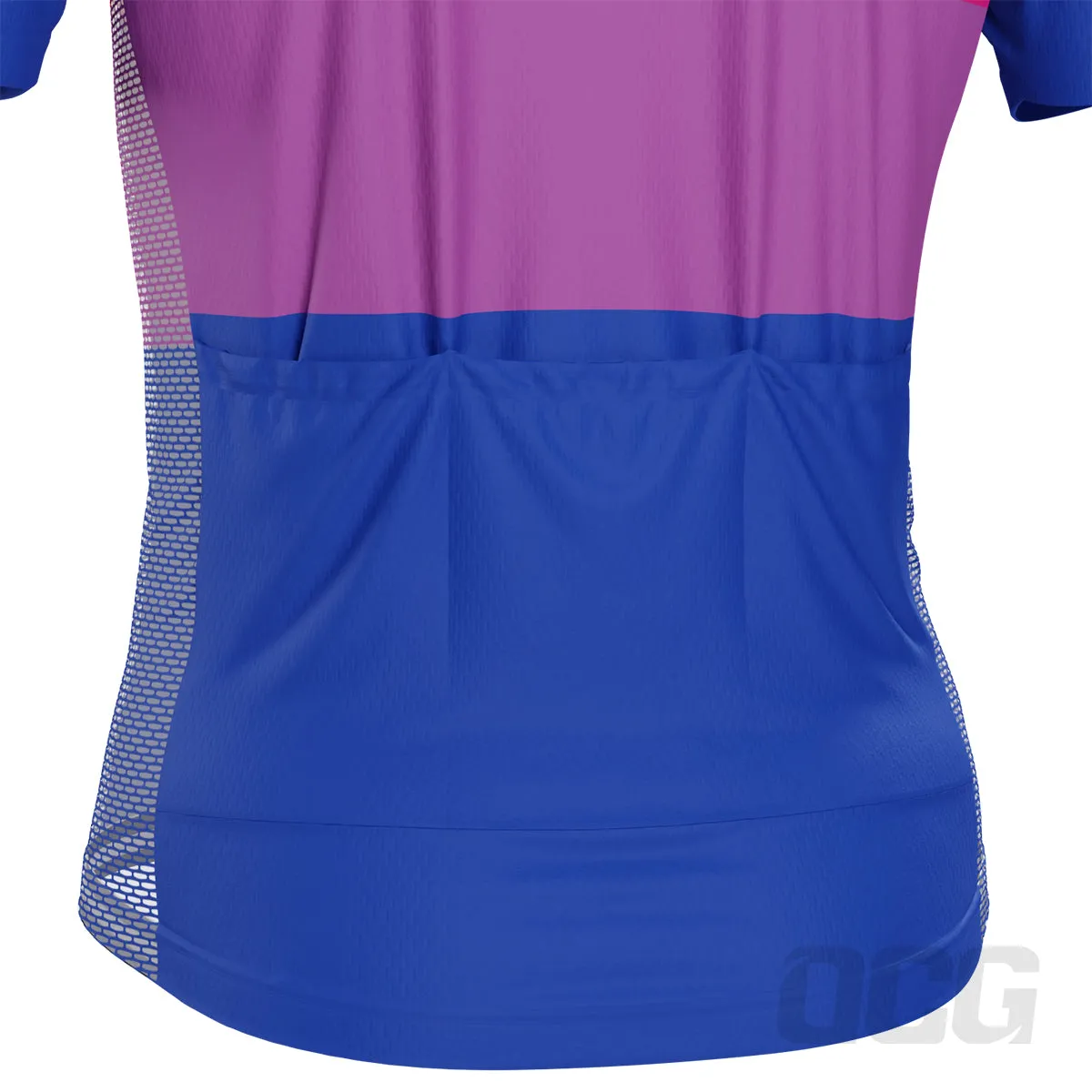 Men's LGBT Bisexual Pride Short Sleeve Cycling Jersey