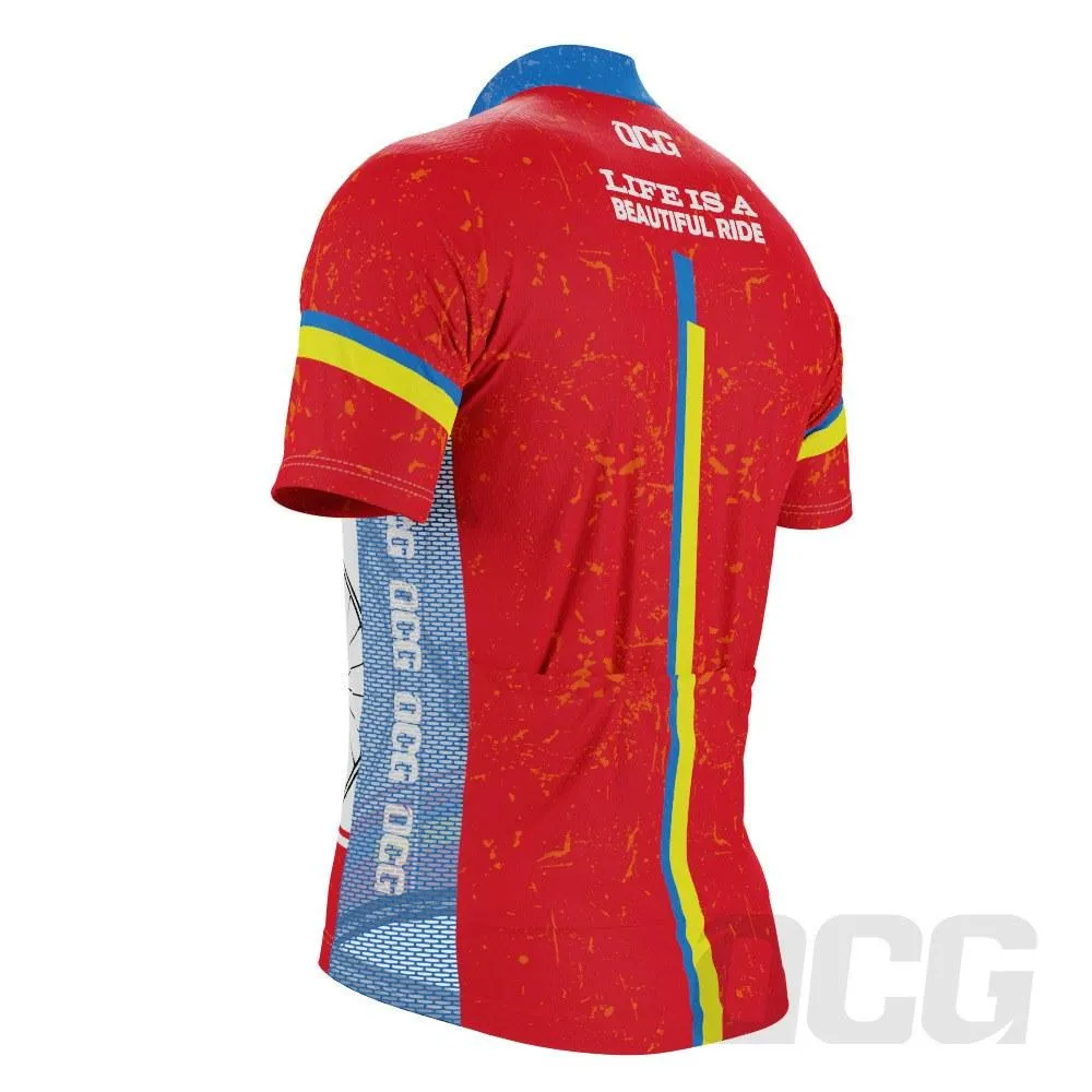 Men's Life is a Beautiful Ride Short Sleeve Cycling Jersey