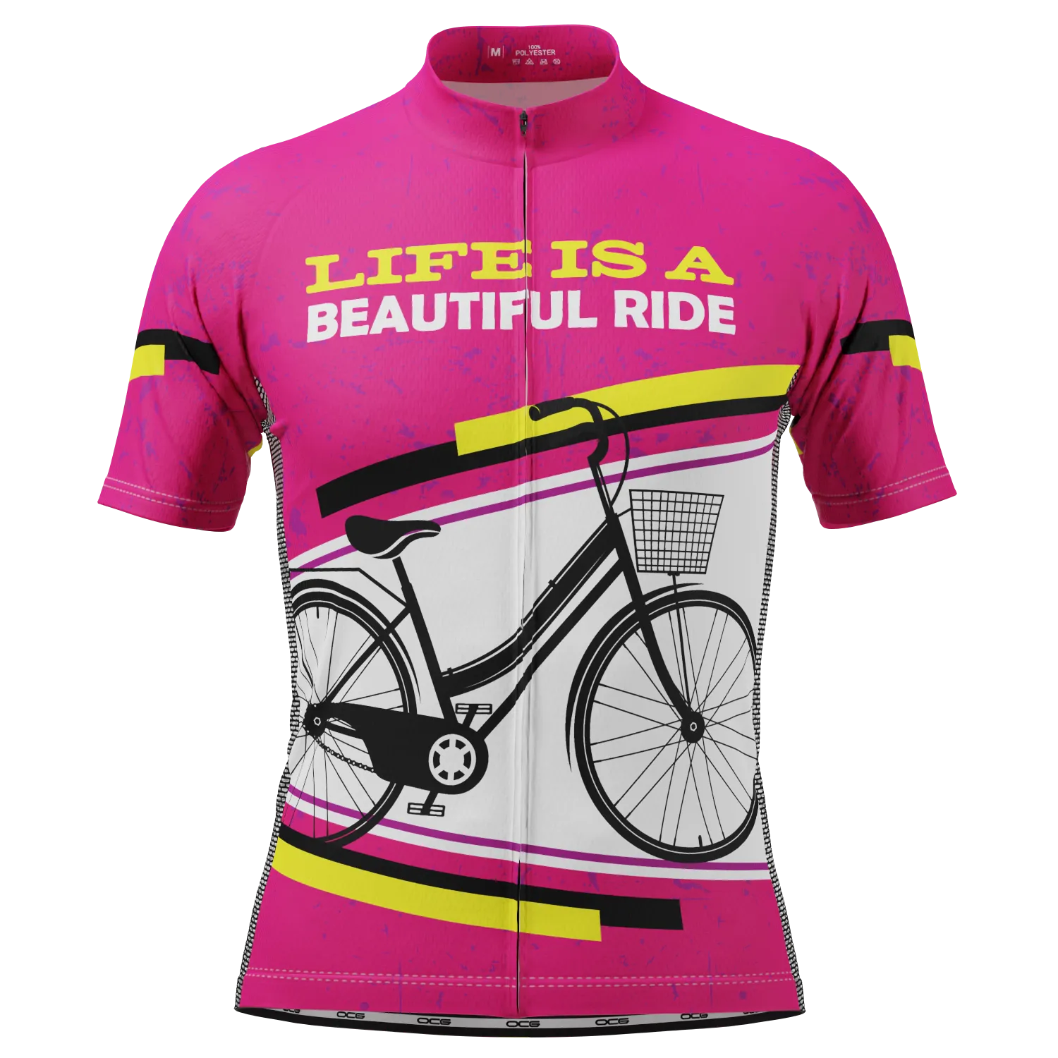 Men's Life is a Beautiful Ride Short Sleeve Cycling Jersey
