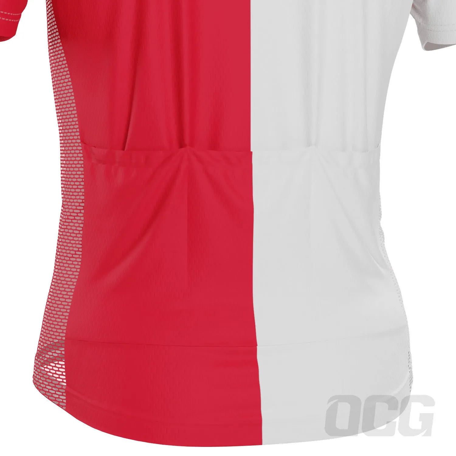 Men's Malta National Flag Short Sleeve Cycling Jersey