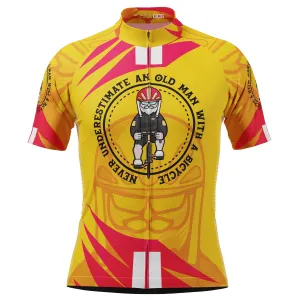 Men's Never Underestimate an Old Man Series 2 Short Sleeve Cycling Jersey