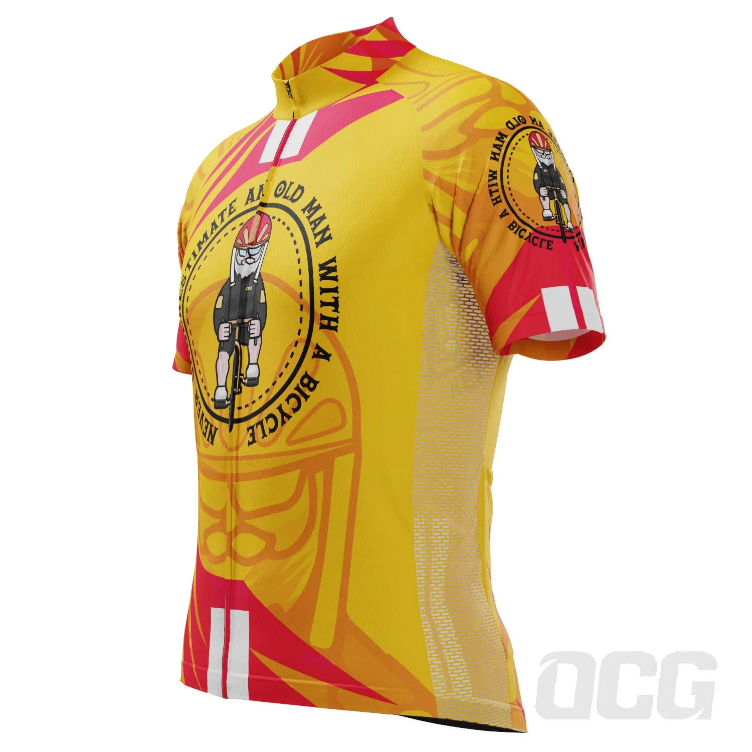 Men's Never Underestimate an Old Man Series 2 Short Sleeve Cycling Jersey