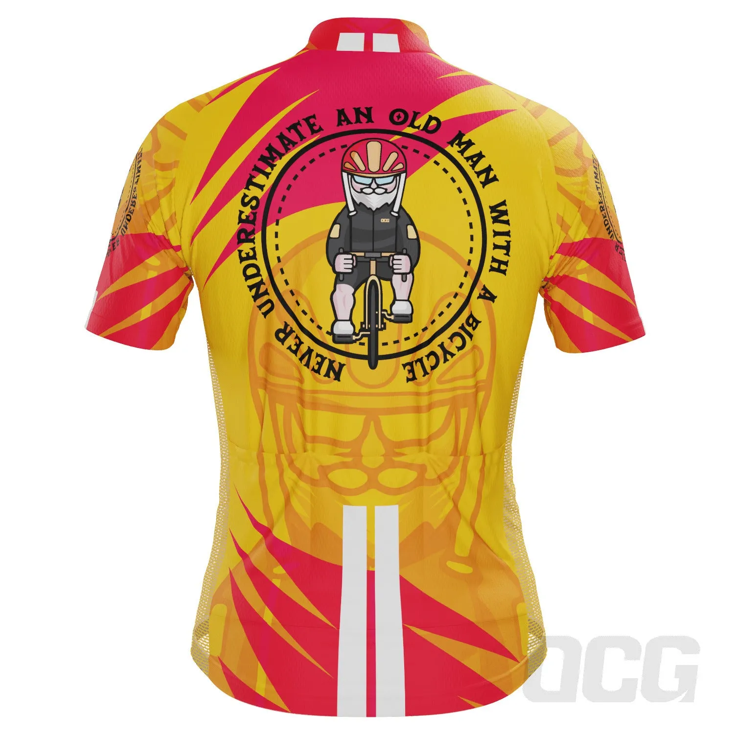 Men's Never Underestimate an Old Man Series 2 Short Sleeve Cycling Jersey