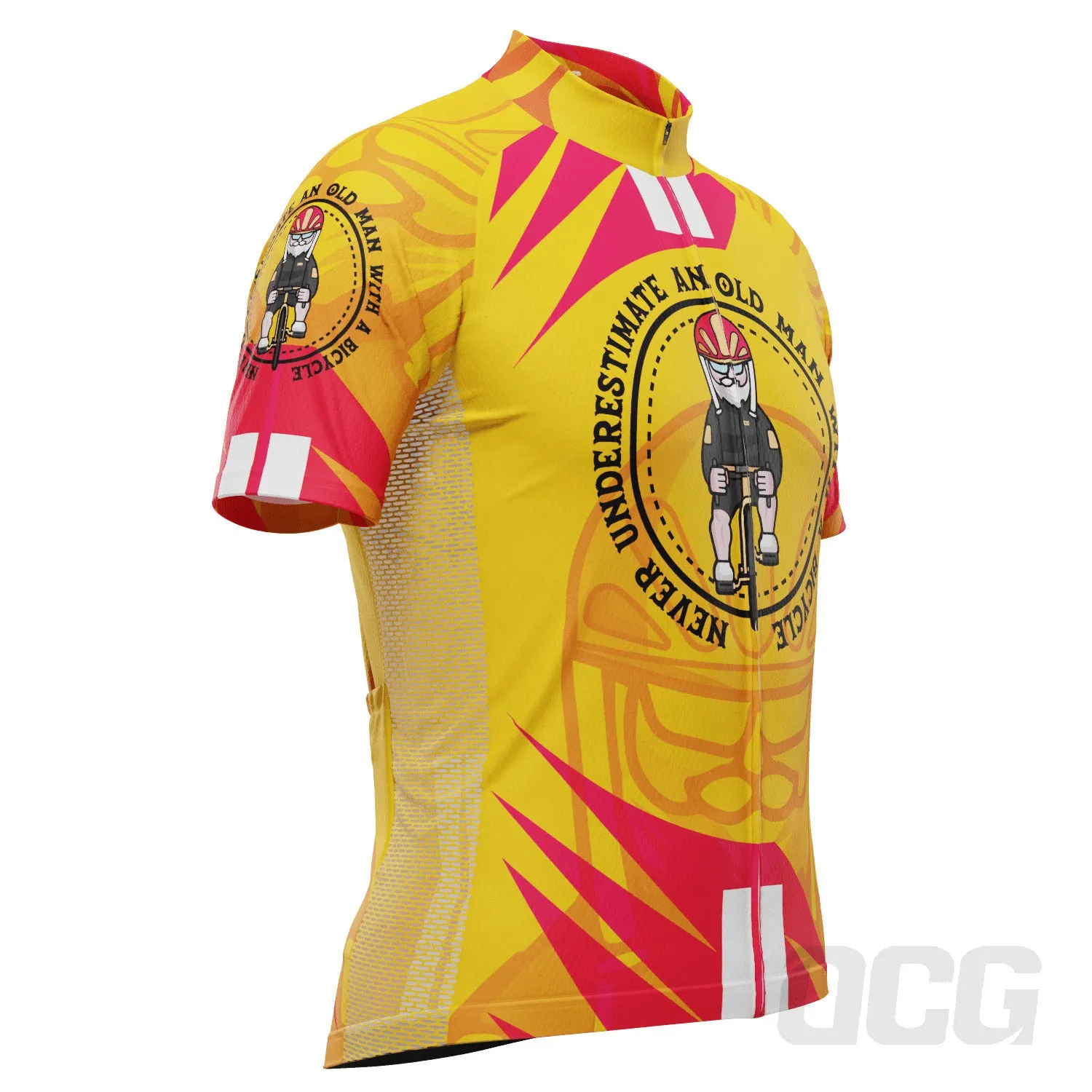 Men's Never Underestimate an Old Man Series 2 Short Sleeve Cycling Jersey