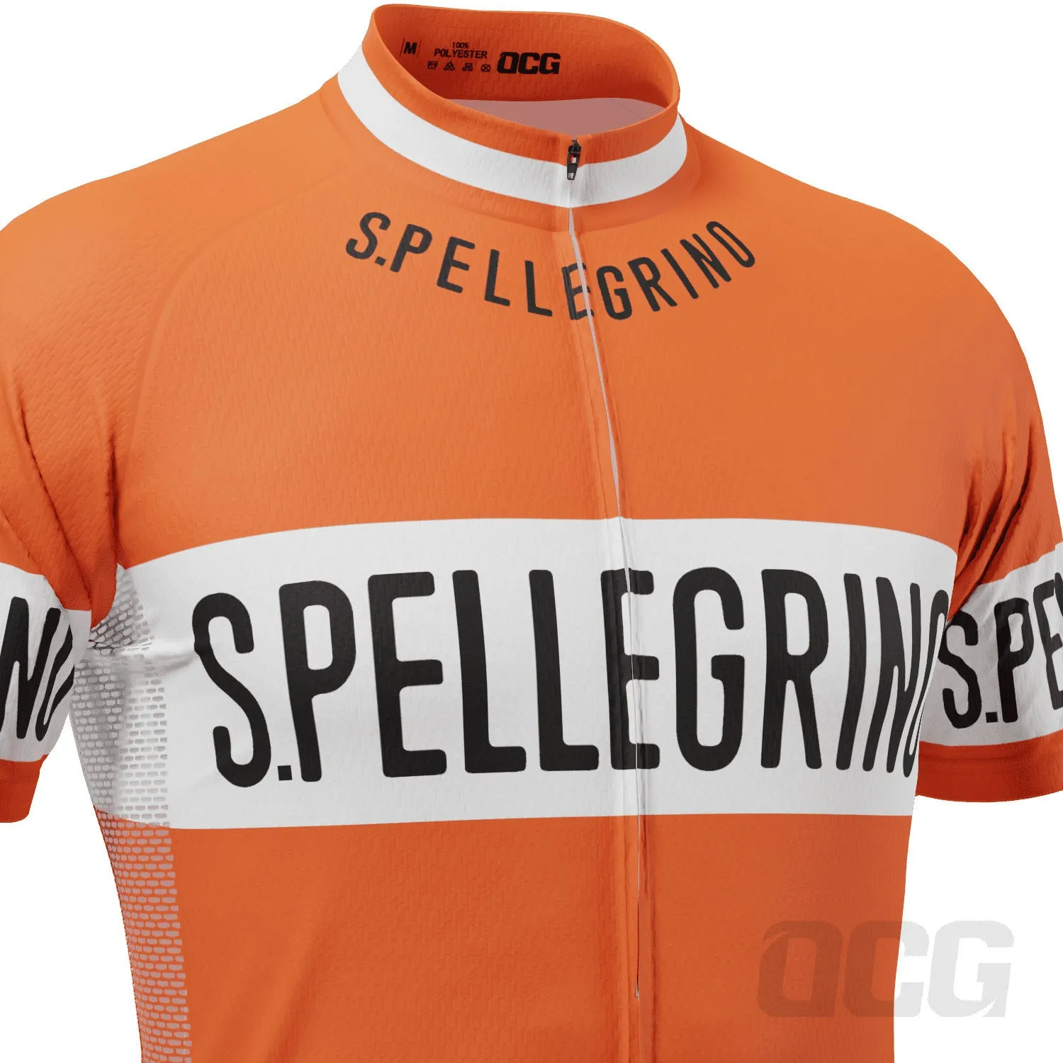 Men's Retro 1976 San Pellegrino Short Sleeve Cycling Jersey