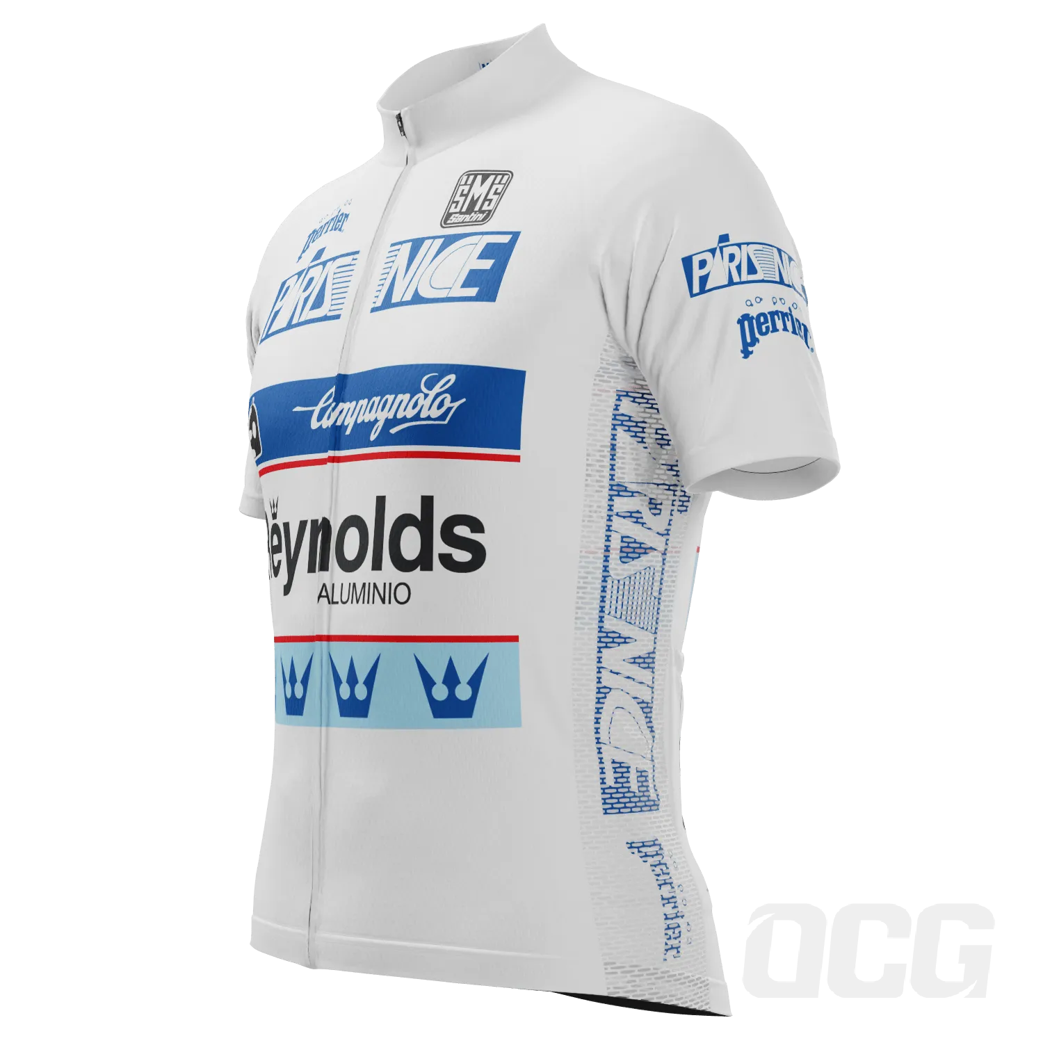 Men's Retro 1989 Miguel Indurain Paris Nice Leaders Short Sleeve Cycling Jersey