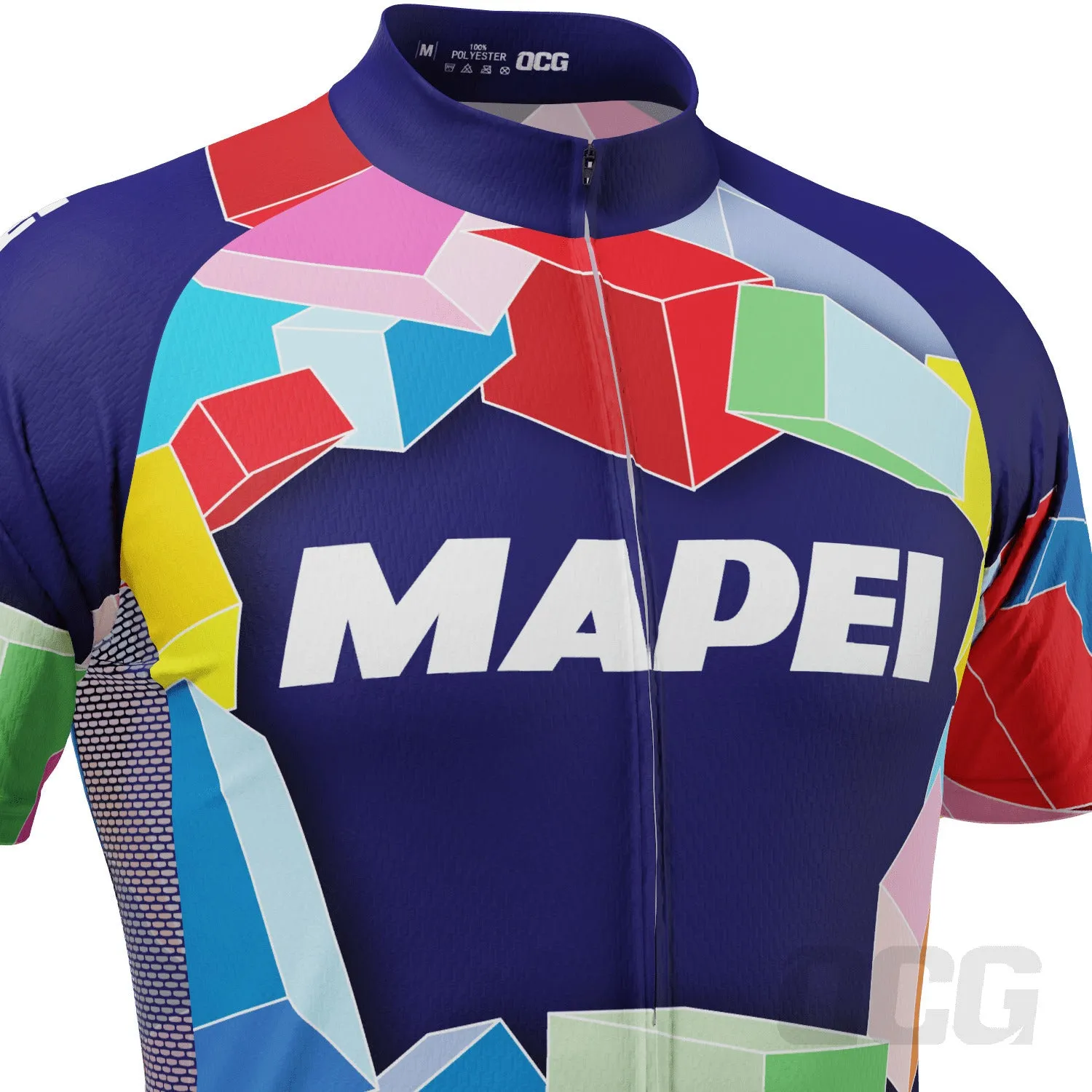 Men's Retro Mapei Classic Short Sleeve Cycling Jersey