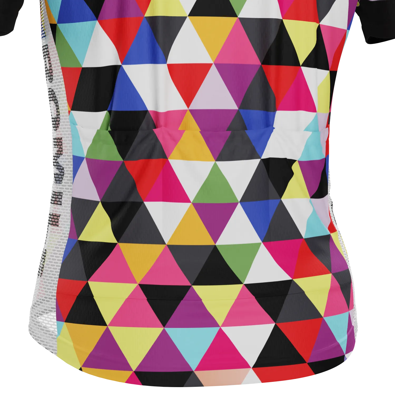 Men's ROMILs High Viz Triangles Black Short Sleeve Cycling Jersey