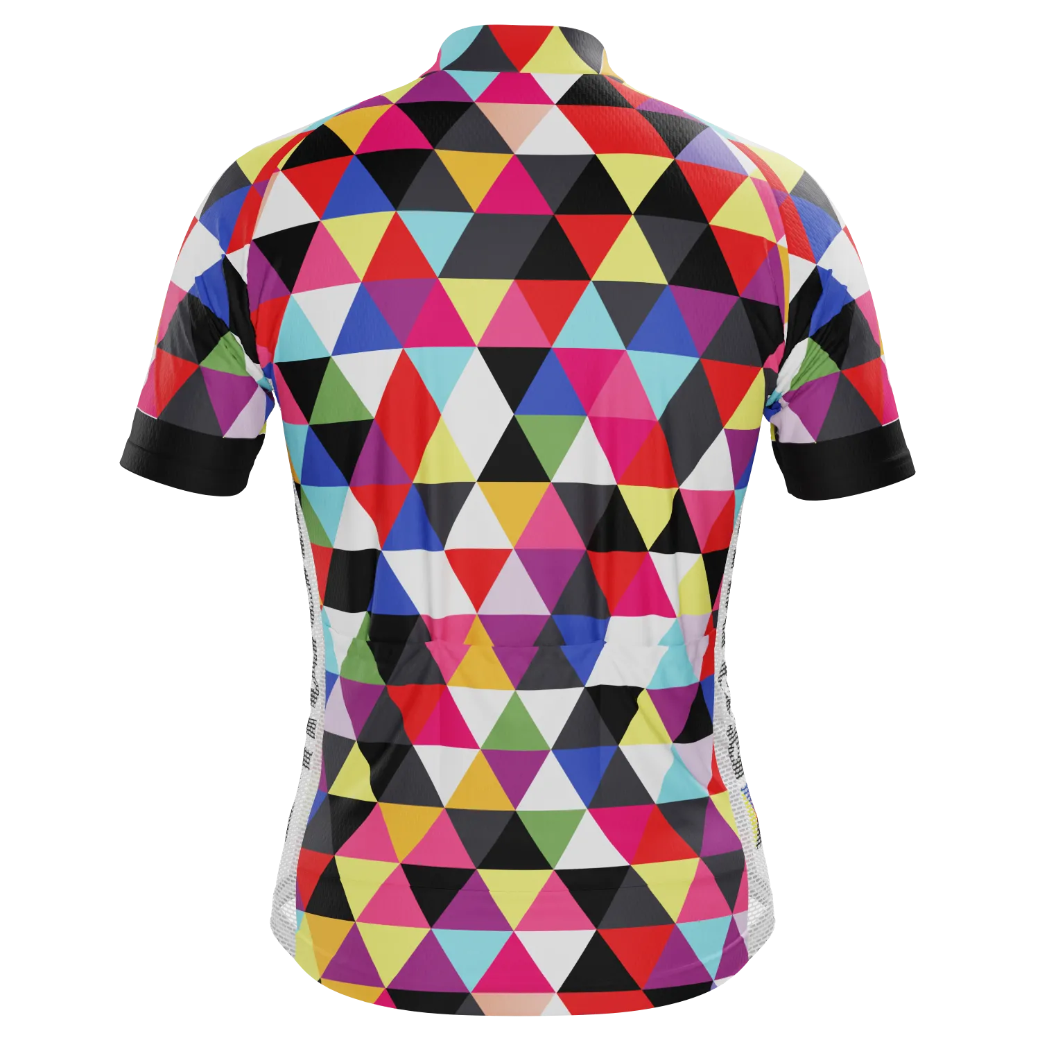 Men's ROMILs High Viz Triangles Black Short Sleeve Cycling Jersey