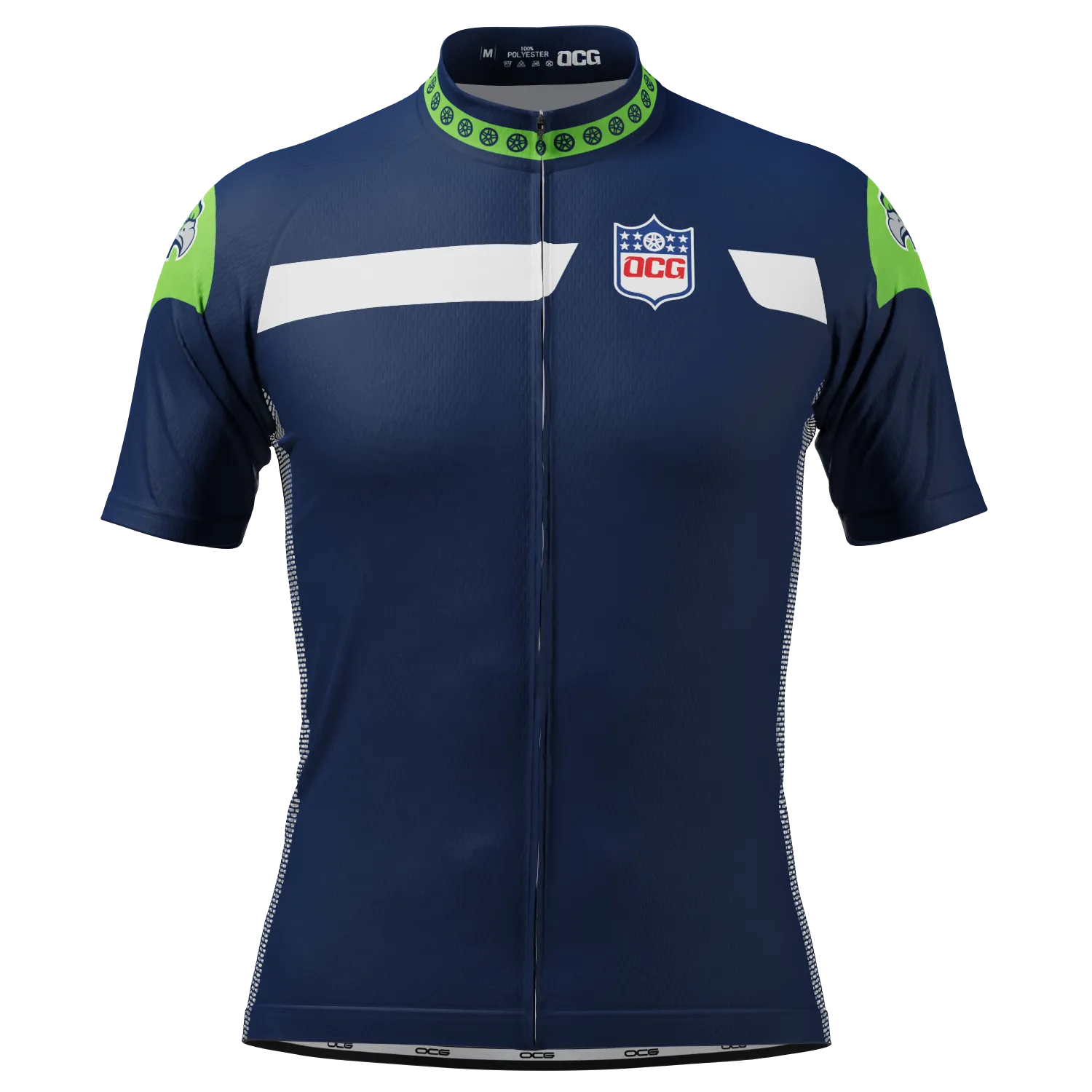 Men's Seattle Football Short Sleeve Cycling Jersey
