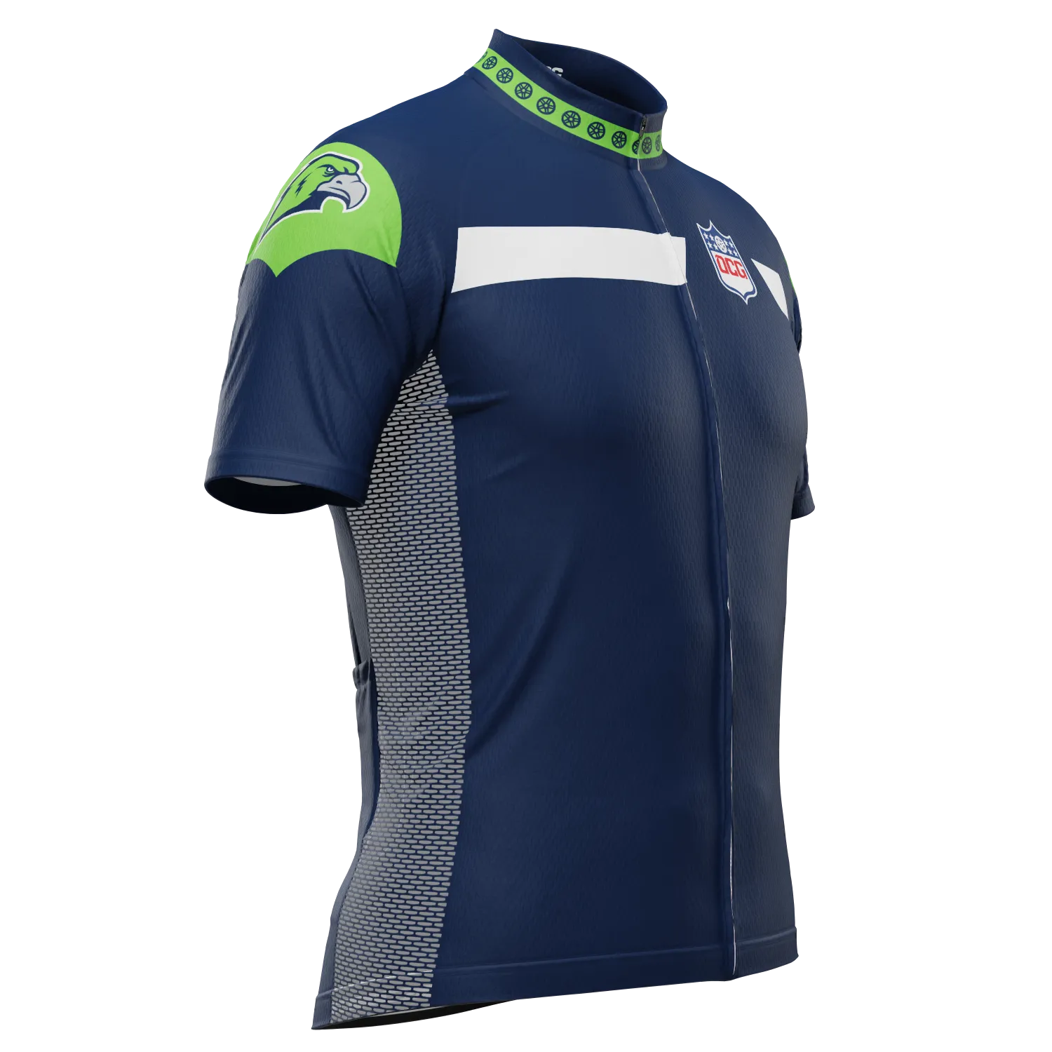 Men's Seattle Football Short Sleeve Cycling Jersey