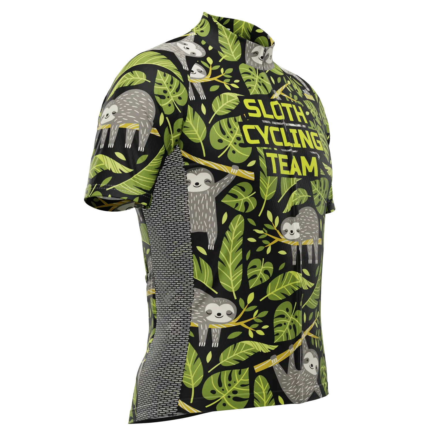 Men's Sloth Cycling Team Short Sleeve Cycling Jersey