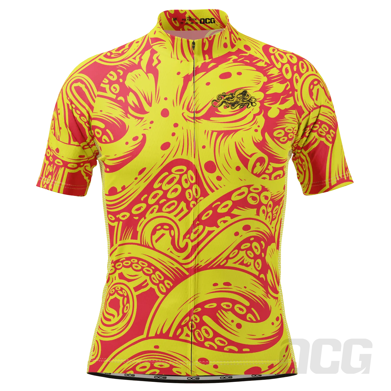Men's The Black Octopus Short Sleeve Cycling Jersey