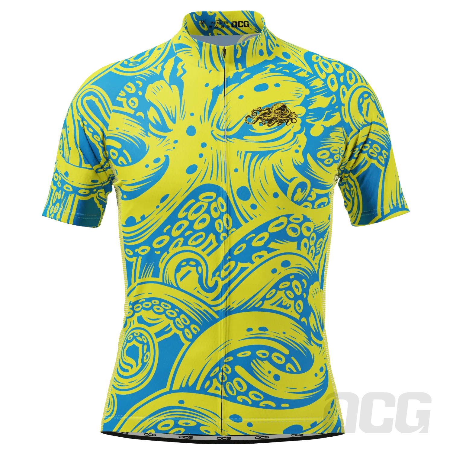 Men's The Black Octopus Short Sleeve Cycling Jersey