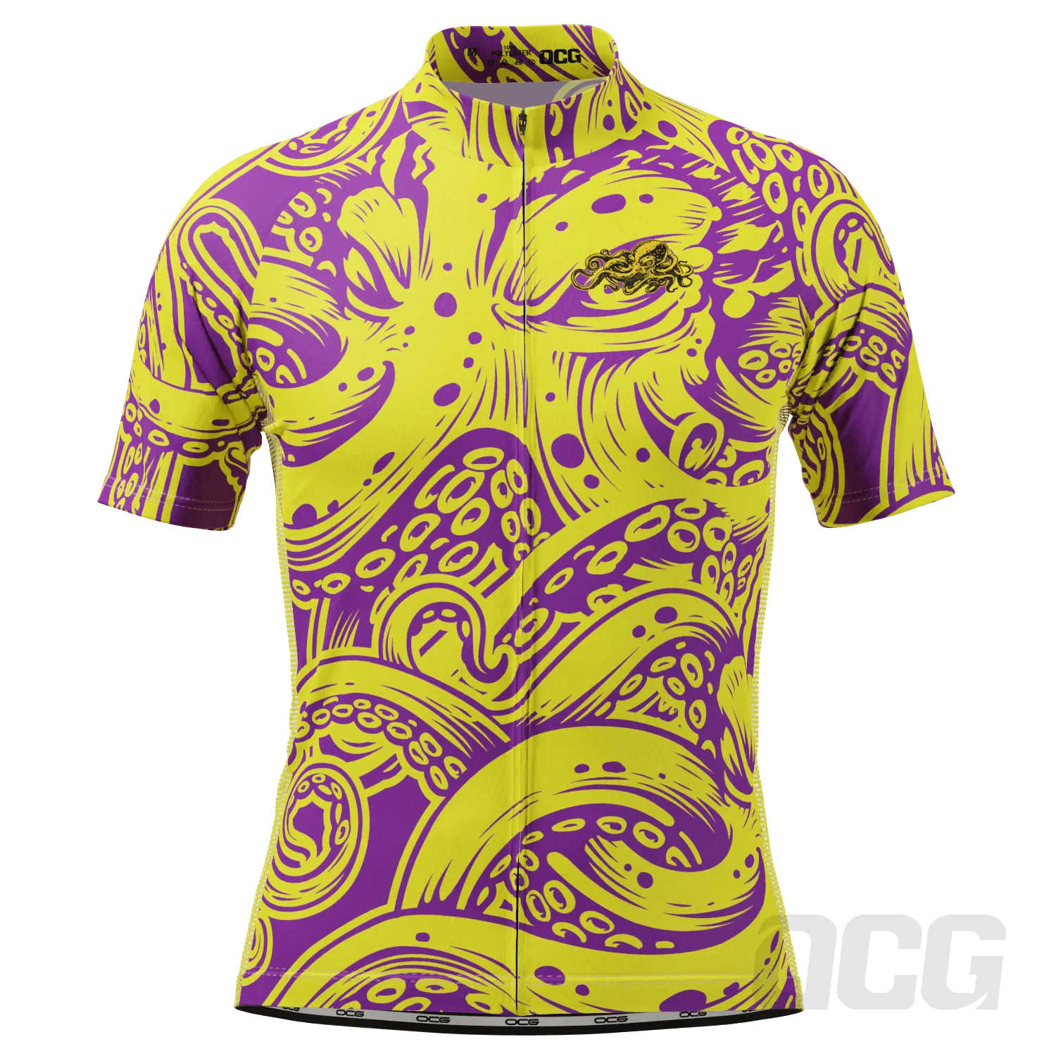 Men's The Black Octopus Short Sleeve Cycling Jersey
