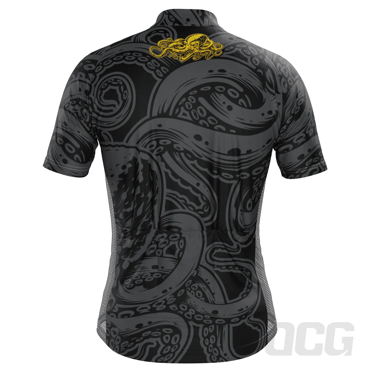 Men's The Black Octopus Short Sleeve Cycling Jersey