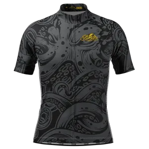 Men's The Black Octopus Short Sleeve Cycling Jersey