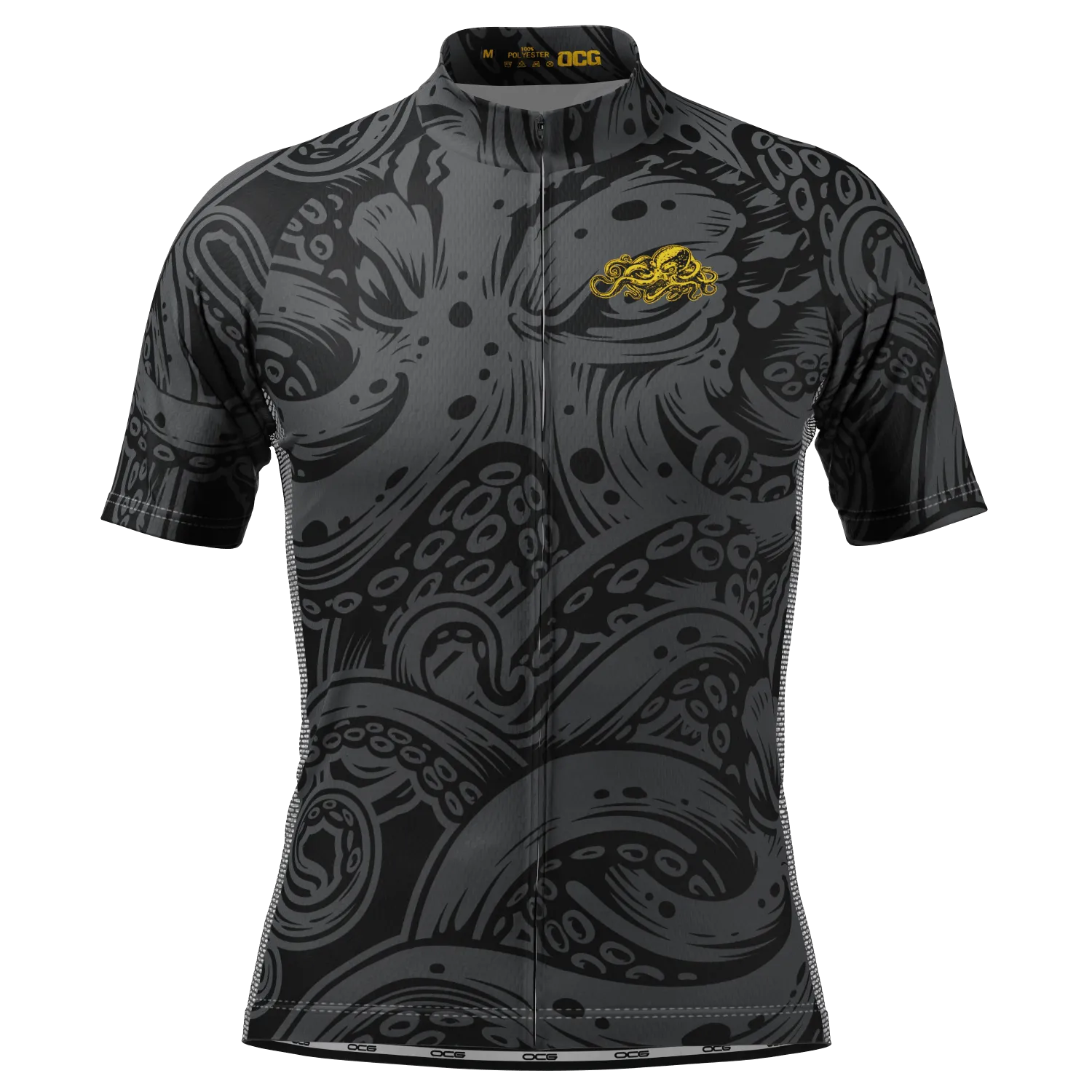 Men's The Black Octopus Short Sleeve Cycling Jersey