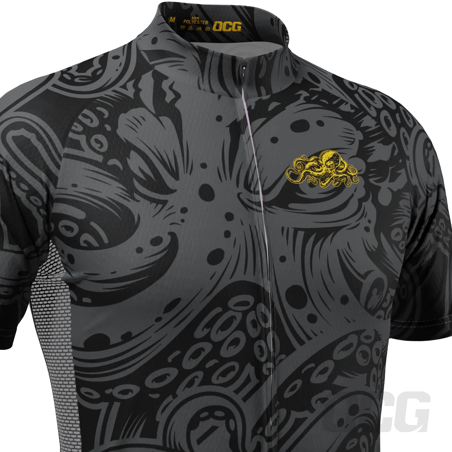 Men's The Black Octopus Short Sleeve Cycling Jersey
