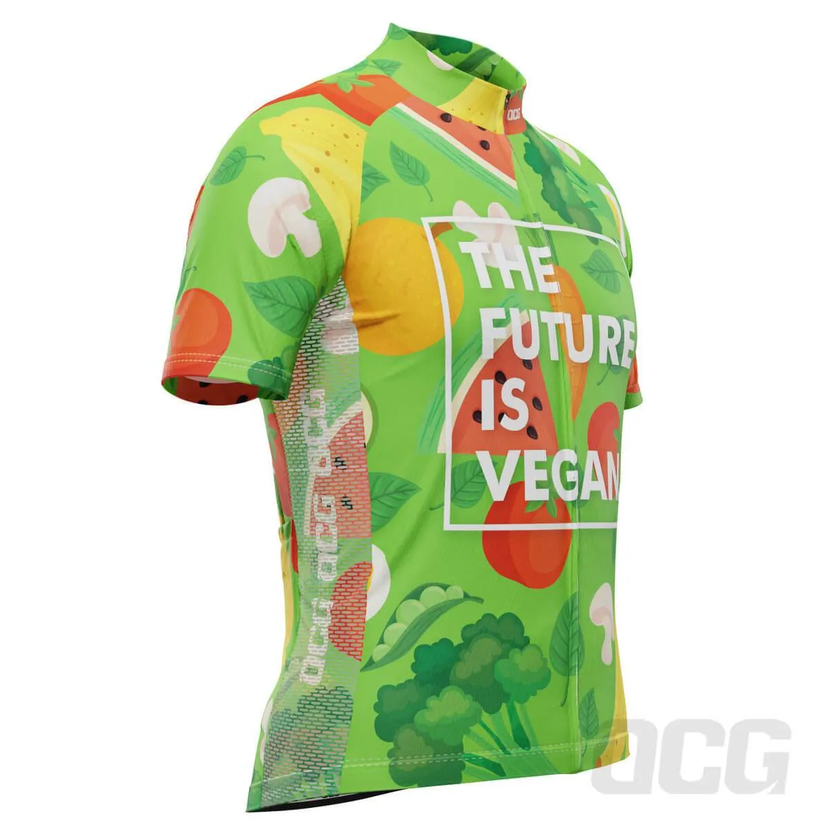 Men's The Future is Vegan Short Sleeve Cycling Jersey