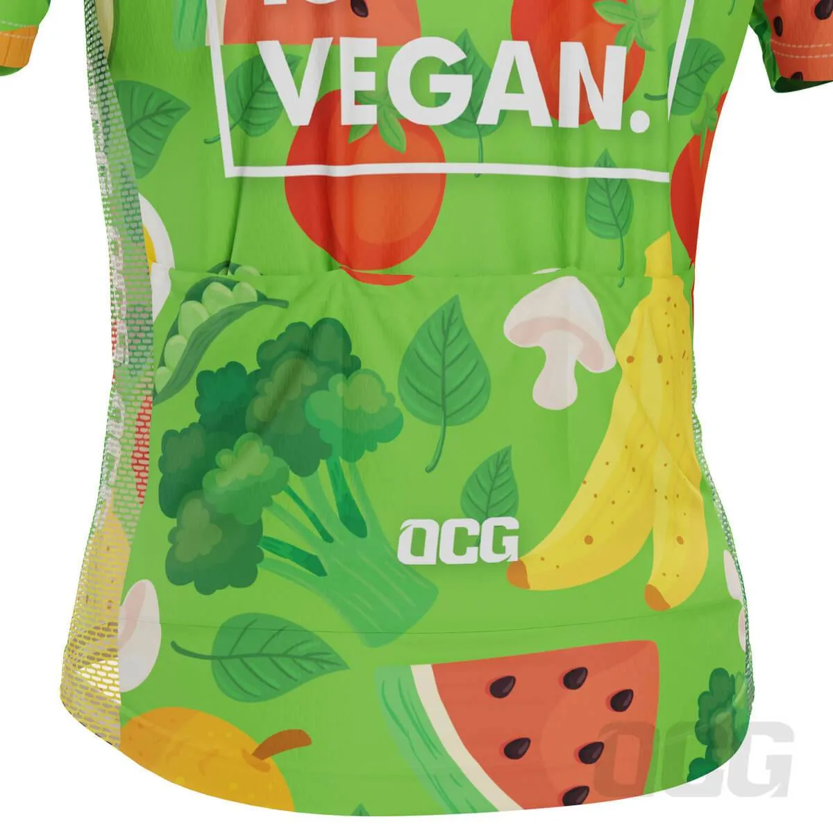 Men's The Future is Vegan Short Sleeve Cycling Jersey