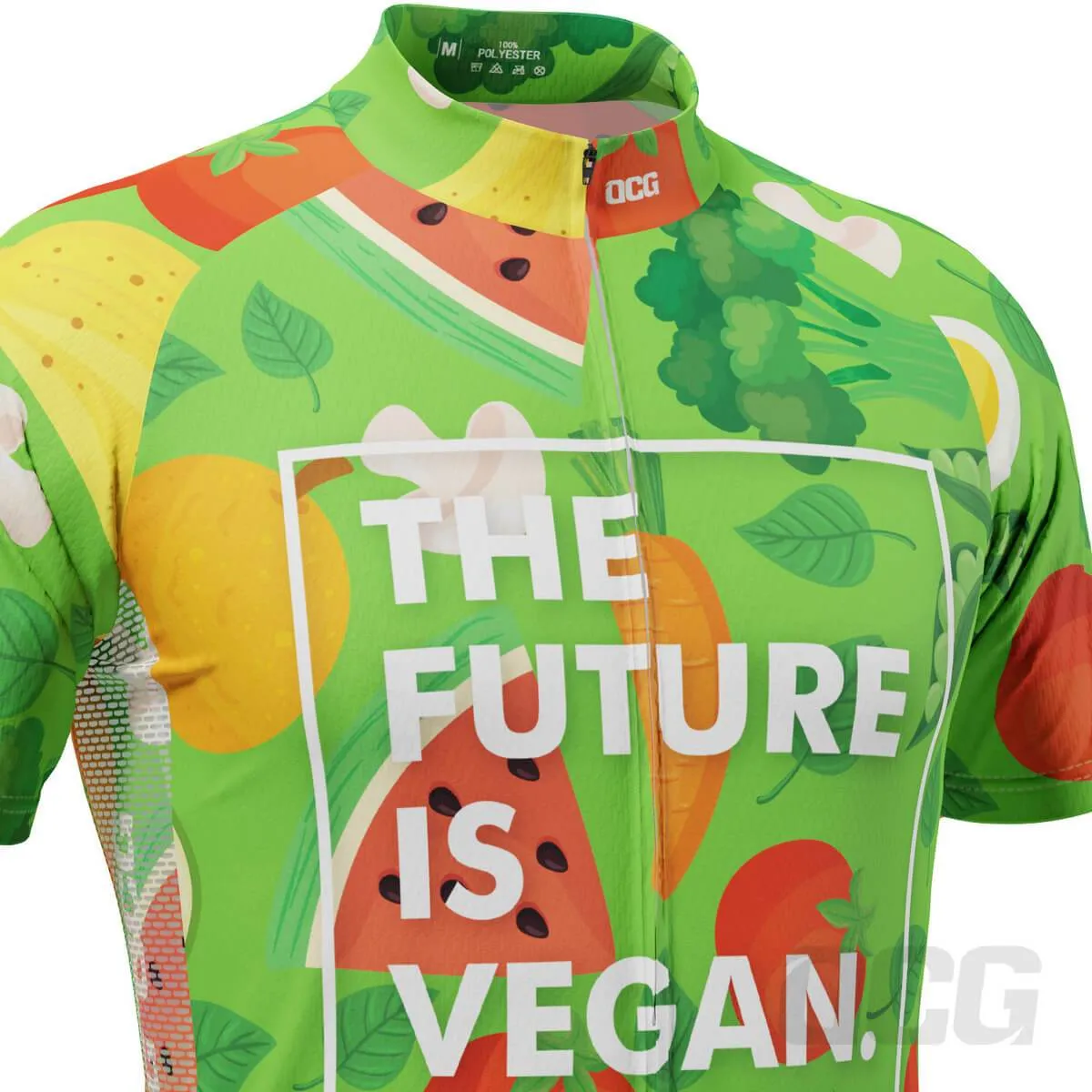 Men's The Future is Vegan Short Sleeve Cycling Jersey
