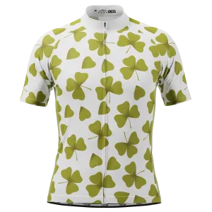 Men's Three Leaf Clover Short Sleeve Cycling Jersey