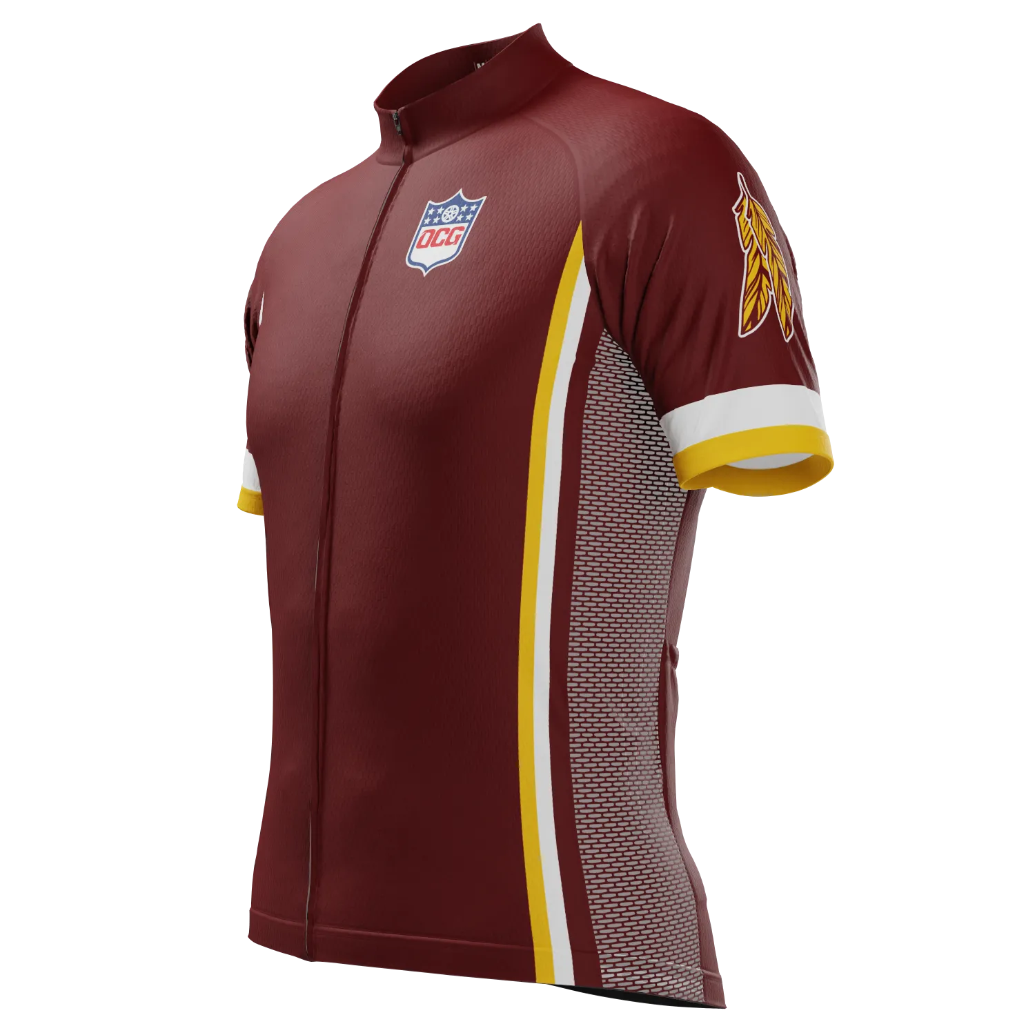 Men's Washington Football Short Sleeve Cycling Jersey