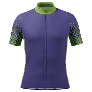 Men's Wind Breaker Dots Short Sleeve Cycling Jersey