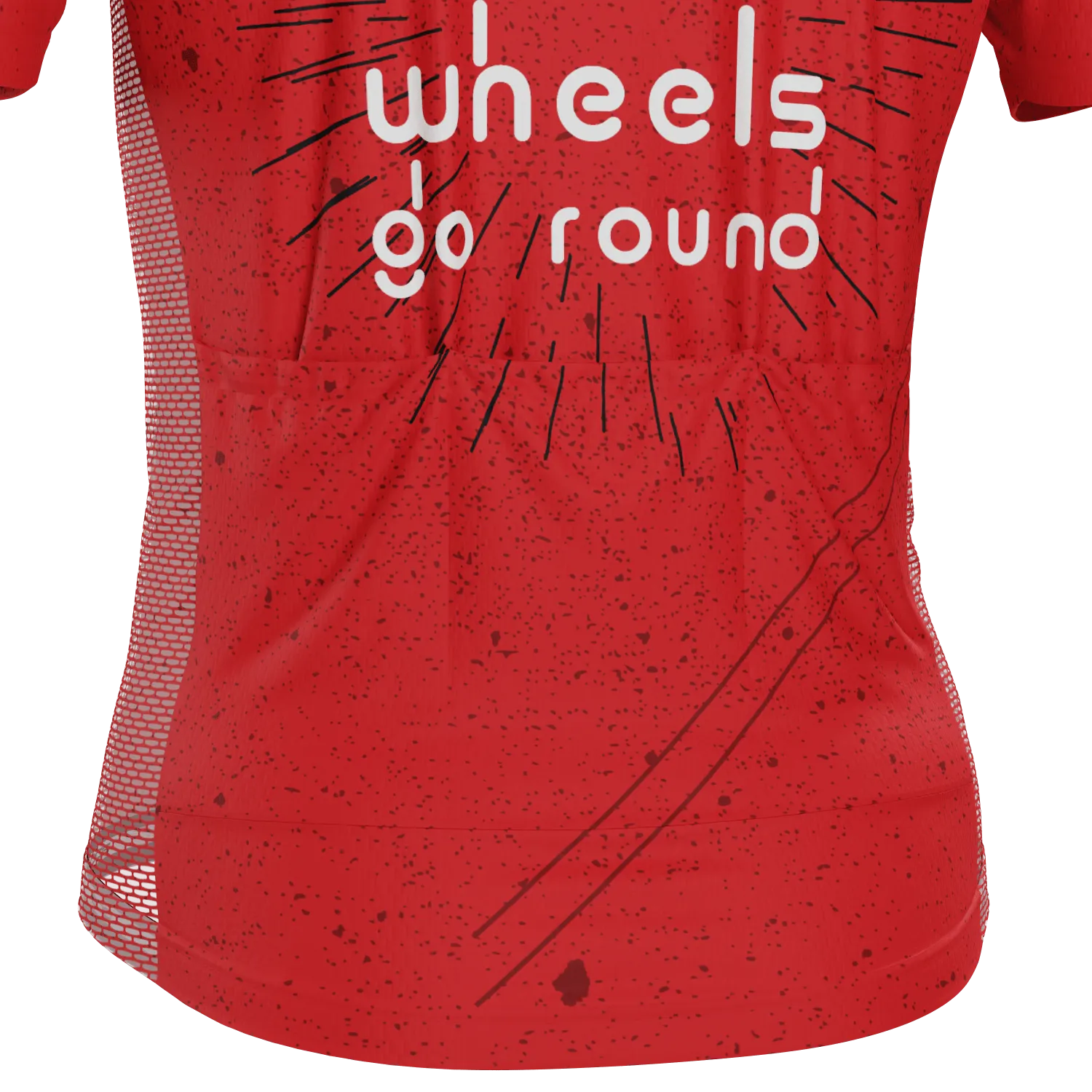 Men's Wine Makes the Wheels Go Round Short Sleeve Cycling Jersey