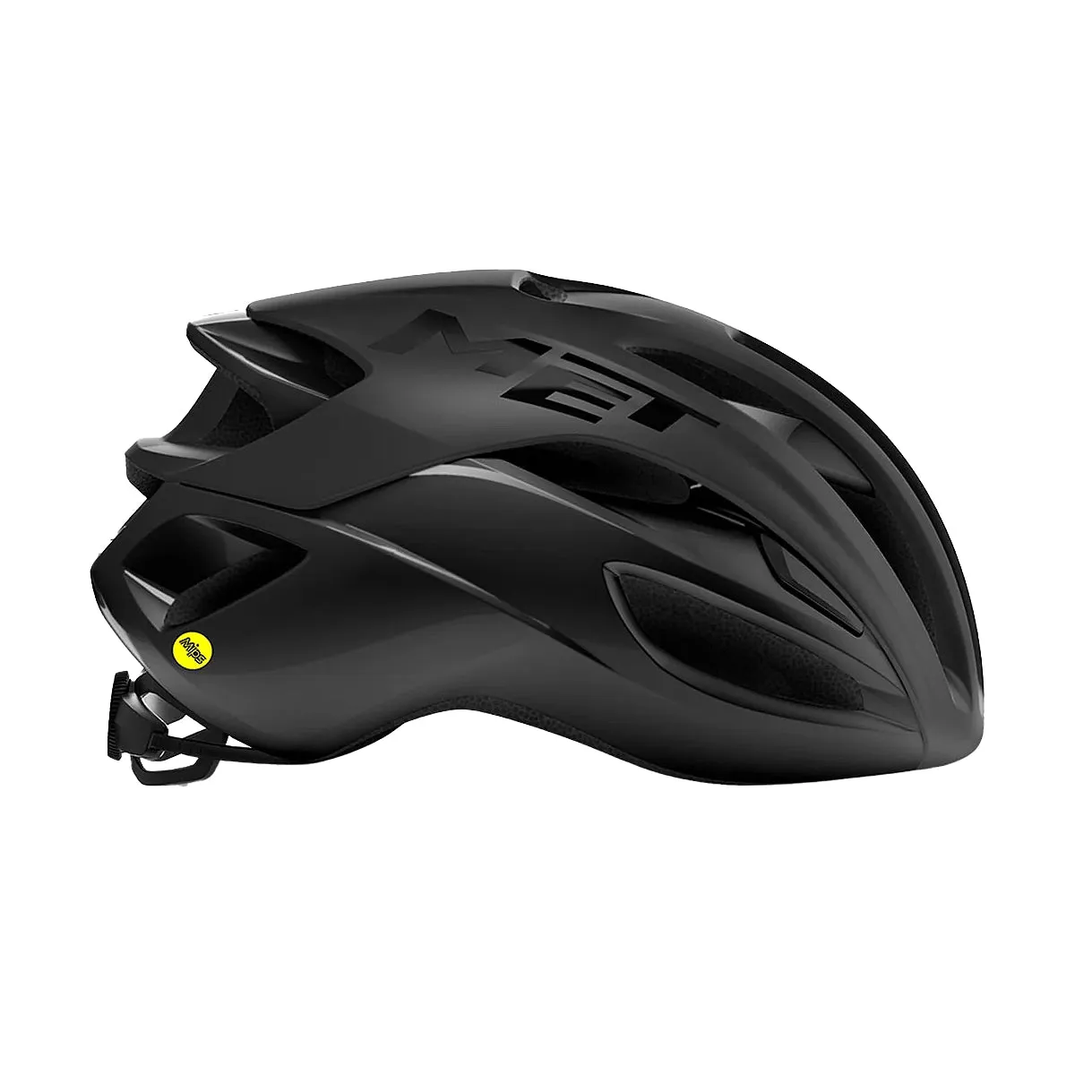 MET Rivale MIPS Cycling Helmet - Black Matt/Black Glossy