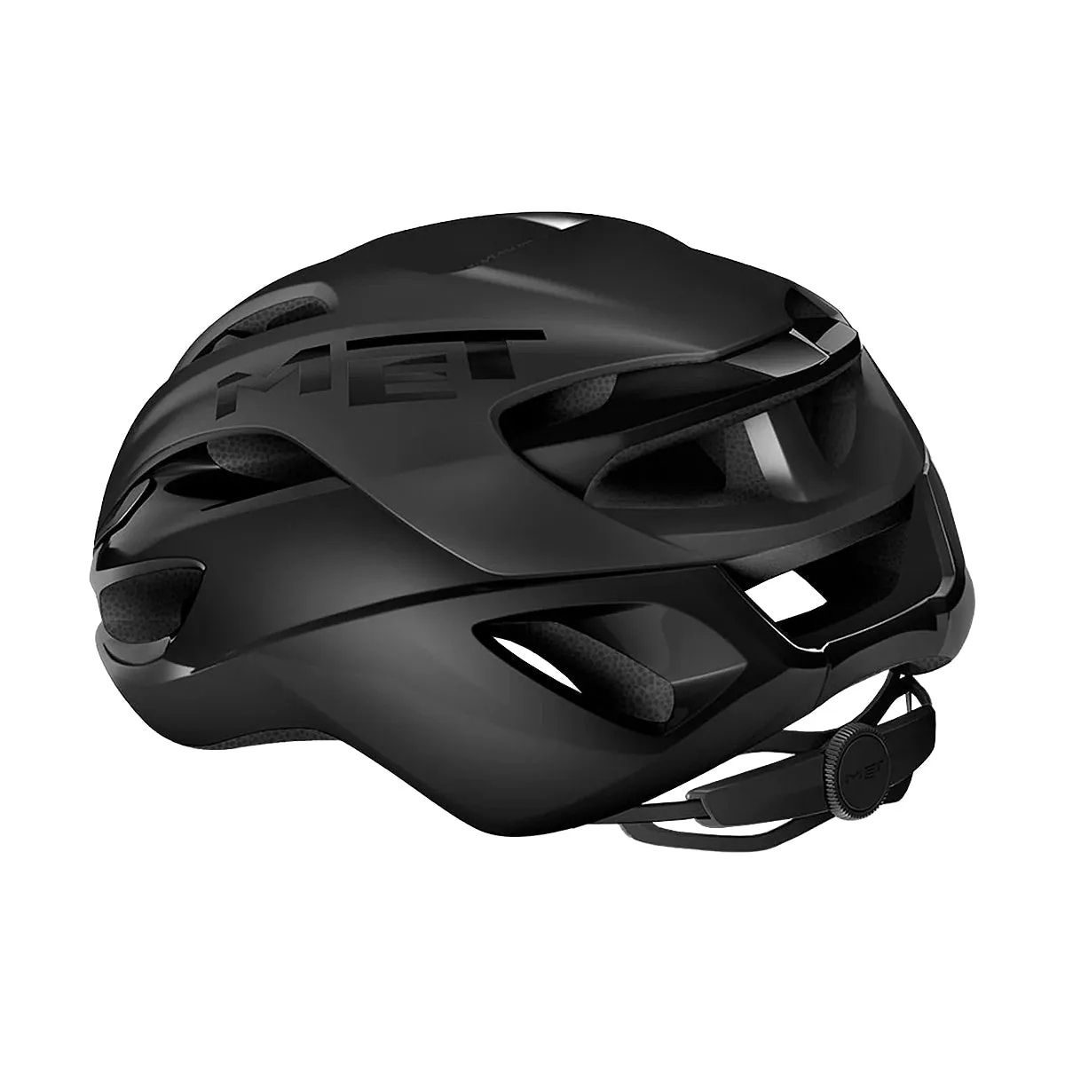 MET Rivale MIPS Cycling Helmet - Black Matt/Black Glossy