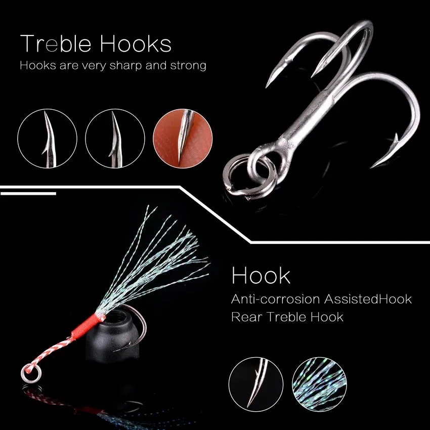 Metal Jig VIB Fishing Lure 10g 20g 30g 40g Sinking Lures Sea Jigs Spoon Winter Fishing Good for Fishing Jigging Lure Peche Tuna