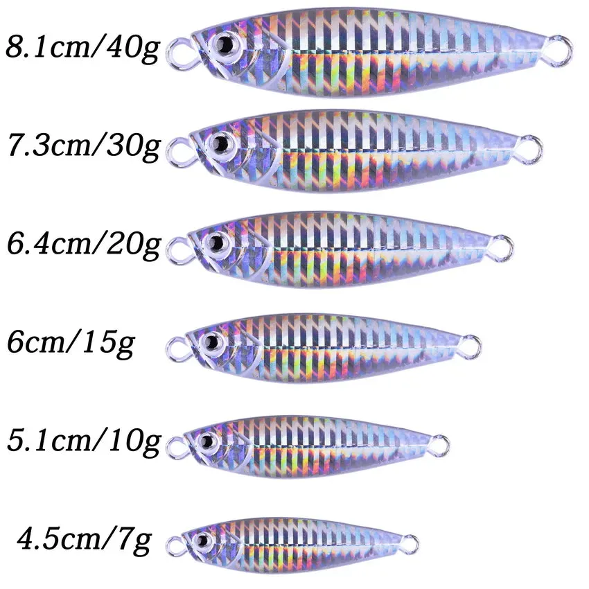 Metal Jig VIB Fishing Lure 10g 20g 30g 40g Sinking Lures Sea Jigs Spoon Winter Fishing Good for Fishing Jigging Lure Peche Tuna
