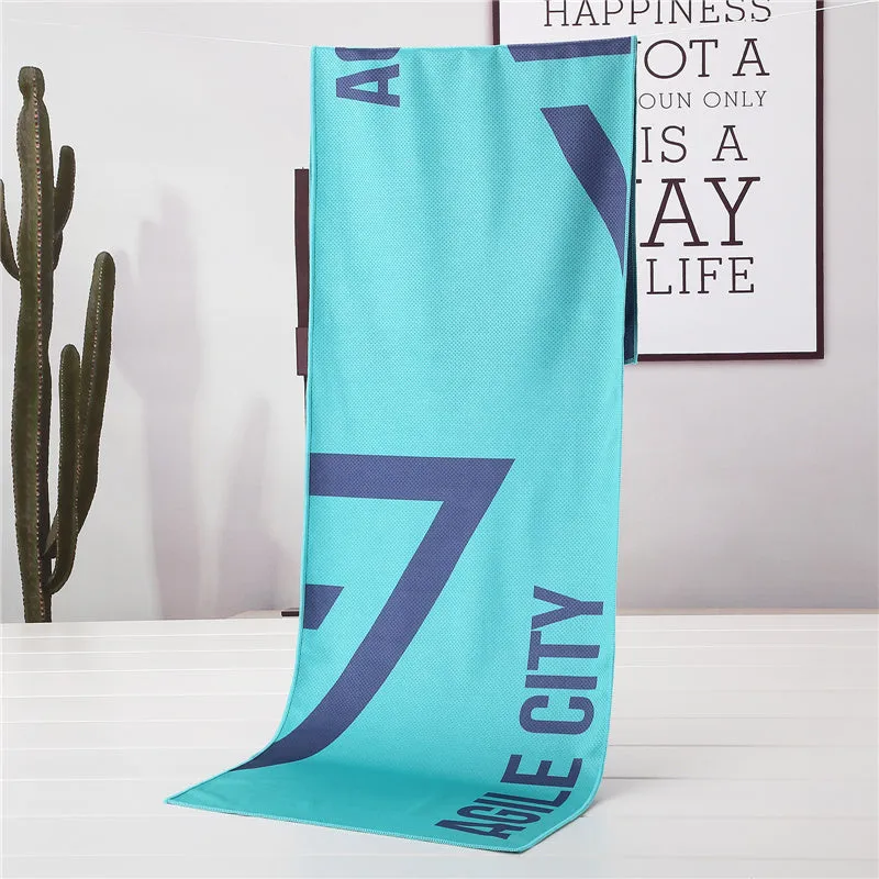 Microfiber Ice Cooling Towel Chilly Neck Wrap for Workout Fitness