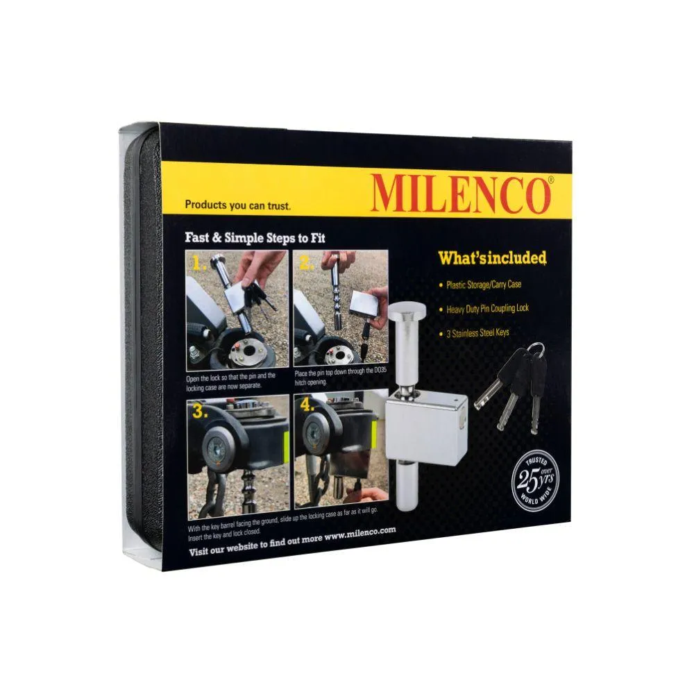 Milenco - DO35 Pin Coupling Lock - MIL3889