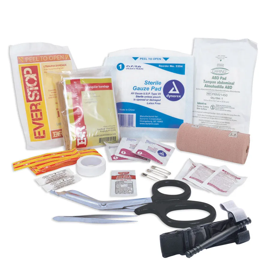 Miltac Tactical Trauma First Aid Kit Contents
