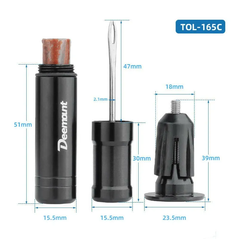 Mini Bicycle Tubeless Tire Repair Tool MTB Tyre Drill Puncture Urgent Glue Repair Sealant Rubber Stripe Road Bike Maintenance