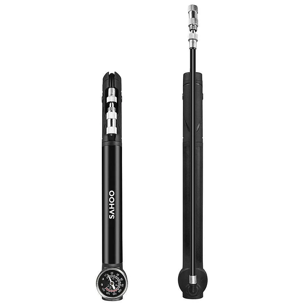 Mini Bike Pump with Tire Repair Kit Portable Mountain Bike Repair Tools Kit Bicycle Repair for Multipurpose Emergency Tire Repair Set Bike Maintenance Tool High Air Pressure Tool