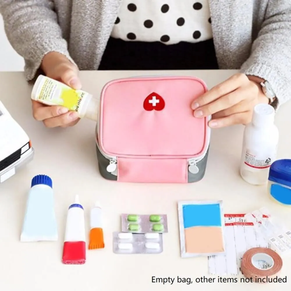 Mini First Aid Travel Bag Empty Case
