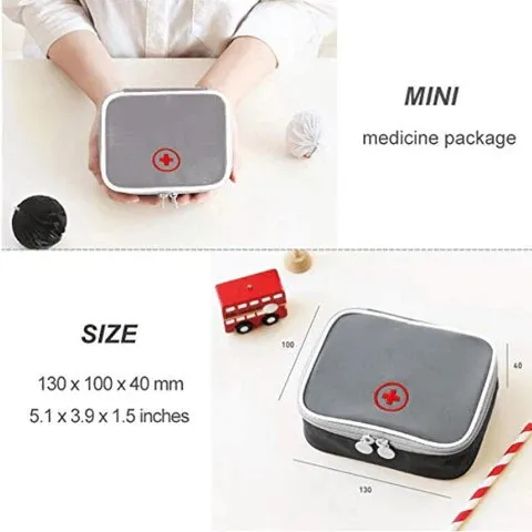 Mini First Aid Travel Bag Empty Case