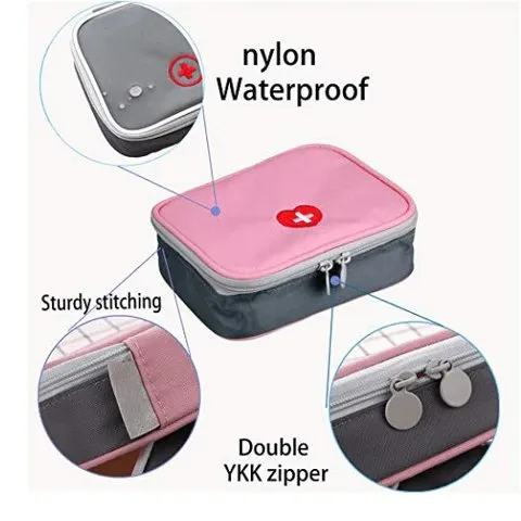 Mini First Aid Travel Bag Empty Case
