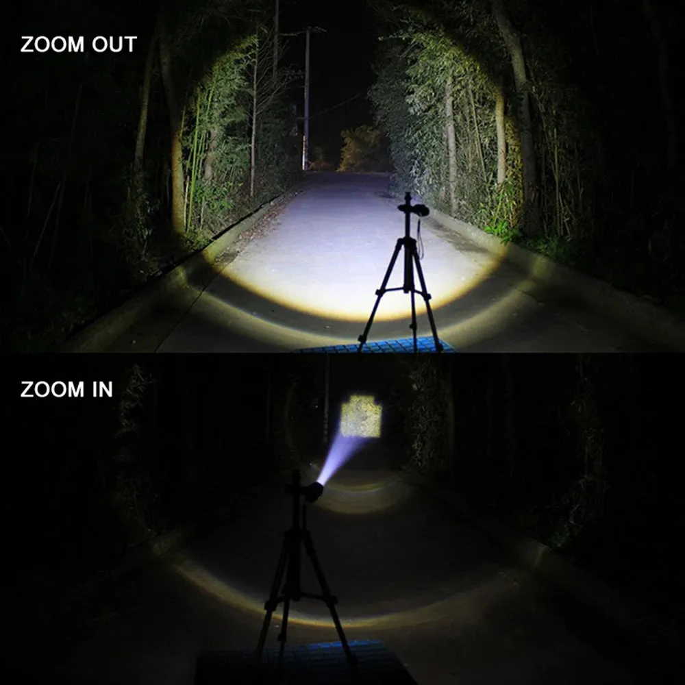 Mini Rechargeable LED Flashlight Use XPE   COB lamp beads 100 meters lighting distance Used for adventure, camping, etc.