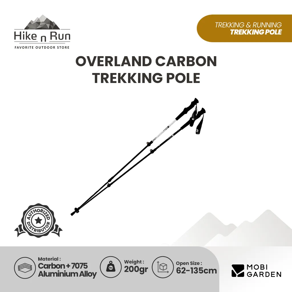 Mobi Garden Trekking Pole Zhengtu NX20667006 Telescopic Alumunium   Carbon