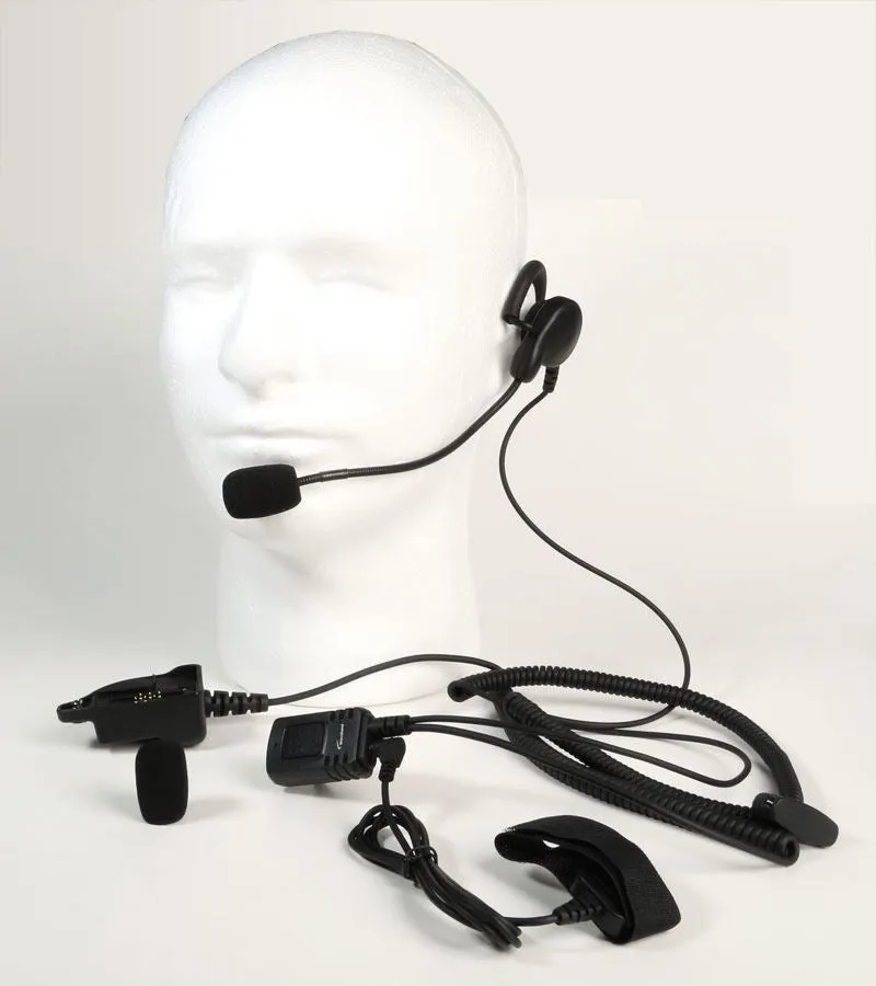 Mono Heavy duty Behind The Head Headset for Harris M/A Com XG-100P, XL-185P, XL-100P WB# WV-MHP-C18-E5-2.5mm