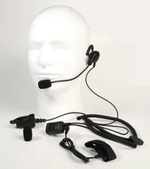 Mono Heavy duty Behind The Head Headset for Harris M/A Com XG-100P, XL-185P, XL-100P WB# WV-MHP-C18-E5-2.5mm