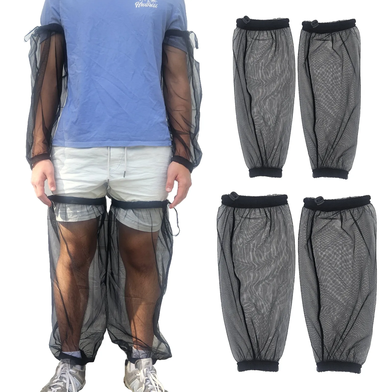 Mosquito net arm and leg sleeves, Medium size